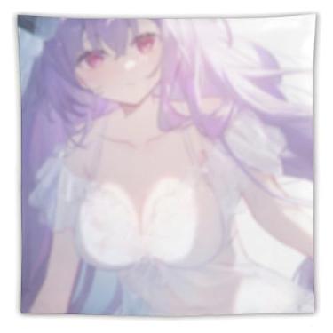 Imagem de LIEGBMEU Tapeçaria de biquíni sexy anime menina 152.4 cm x 152.4 cm interior exterior parede colcha arte decoração de tapeçaria caprichosa, AF122
