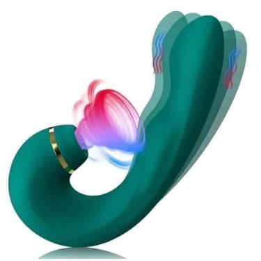 Imagem de Vibrador Sugador com Língua de 9 Modos de Vibração Sucção e Lambida