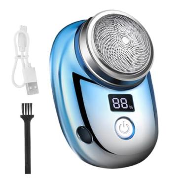 Imagem de Rrlihjgu Mini Barbeador Elétrico Portátil - Portátil Mini Display Digital LED Barbeador Elétrico | Navalha multifuncional de carregamento rápido à prova d'água para barba, pelos das pernas, pelos do