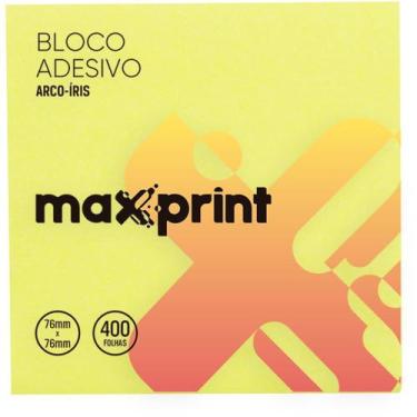 Imagem de Bloco de Recado Autoadesivo 76X76MM 7 Cores Neon - 400 Folhas - Maxpri