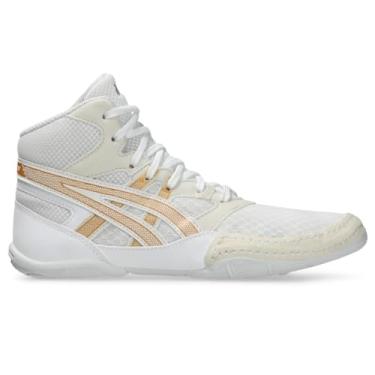 Imagem de ASICS Tênis infantil Snapdown 4 Grade School Wrestling, Branco/Ouro puro, 19