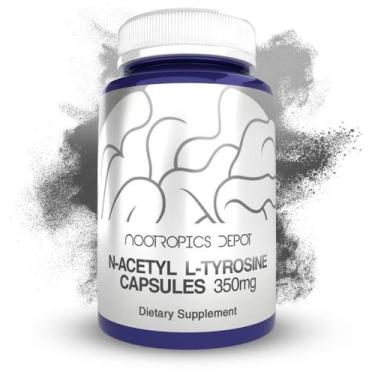 Imagem de Suplemento Nootropics Depot N-Acetil L-Tirosina 350 mg 240 cápsulas