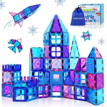 Imagem de Telhas magnéticas KAEILORU Frozen 3D Building Blocks Girl 4-7y