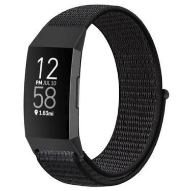 Imagem de Pulseiras de relógio AVOD Nylon compatíveis com Fitbit Charge 4/3/SE p