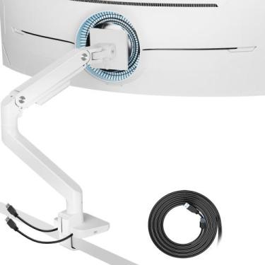 Imagem de Suporte de monitor ARES WING Single com USB A/C para ultra-wide de 17-