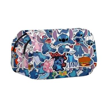 Imagem de Bolsa Escolar Estampada Com Mickey Minnie Disney, Estojo De Caneta Dob