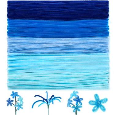 Imagem de Limpadores de cachimbo Peryiter Chenille Stems 30 cm 500 unidades azui