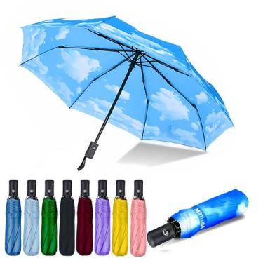 Imagem de Guarda-chuva MRTLLOA Compact Windproof Travel 107 cm, chuva, mulheres,