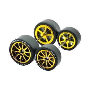 Imagem de Conjunto De Carros Em Liga 1/64 Com Rodas Deslocadas 11.2mm 13mm Série