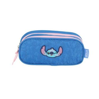 Imagem de Estojo Escolar Juvenil Stitch - Luxcel, Azul