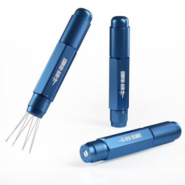 Imagem de MHW-3BOMBER Ferramenta retrátil WDT Ferramenta de distribuição de café expresso com armazenamento magnético, ferramenta de agitador de café de alcance ajustável para barista, 8 agulhas de aço