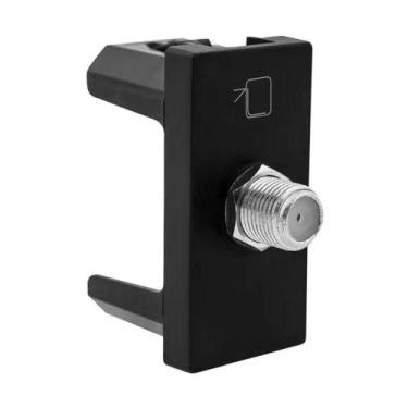 Imagem de Tomada Antena Tipo F 1m Preta 615030pt - LEGRAND