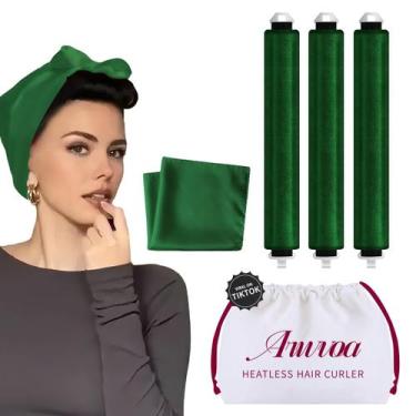 Imagem de Modelador de cabelo sem calor ARWVOA com bolsa de tecido de luxo e cac