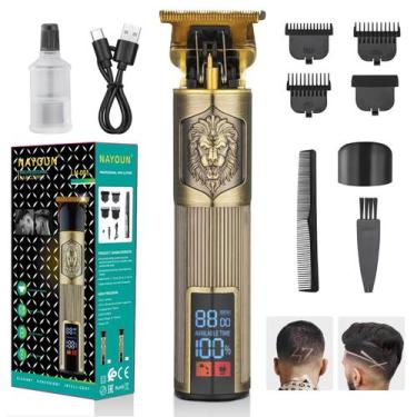 Imagem de Aparador de cabelo NAYOUN T-Blade Trimmer para homens com display LCD