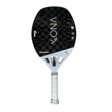 Imagem de Raquete de Beach Tennis Kona Maverick White Carbono 18K 2023