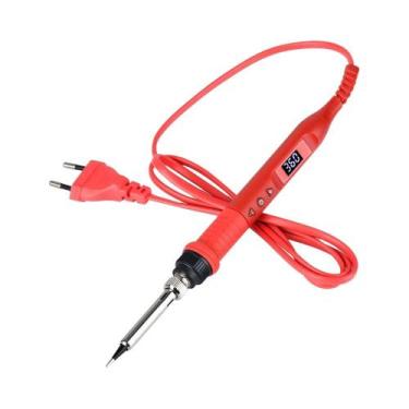Imagem de Kit De Ferro De Solda JCD 80W Com Display LCD E Temperatura Ajustável,