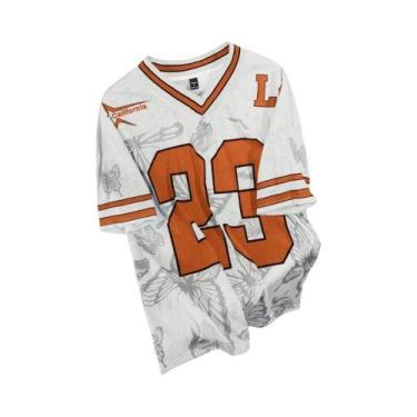 Imagem de Camiseta Feminina De Verão Com Estampa De Borboleta, Decote Em V, Mang