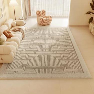 Imagem de Tapetes para decoração de quarto e sala de estar, carpete grosso, felpudo, macio, para estudo (160x230cm/D)