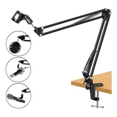 Imagem de Carbon Braço Articulado Aço Suporte De Mesa Para Microfone P