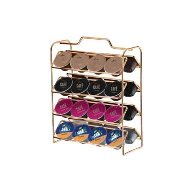 Imagem de Organizador porta Cápsulas de Café - Compatível com Dolce Gusto - Rosé Gold Future 1145RG