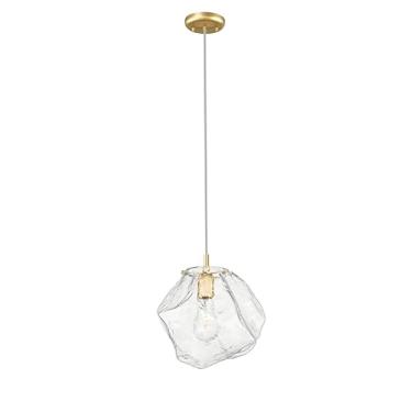 Imagem de PENDENTE ROCCIA DOURADO/TRANSPARENTE 1XG9 MAX 28W