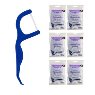 Imagem de Fita dental Powerdent Clinical Flosspicks 50 un. - 6 Pacotes