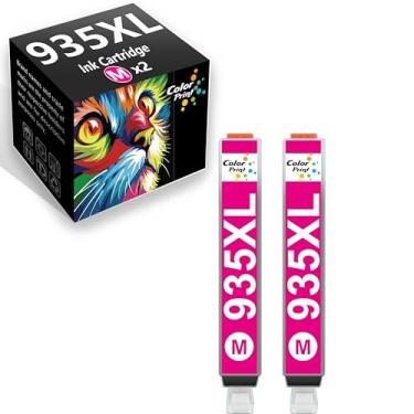 Imagem de Color Print Cartucho de tinta magenta compatível com substituição 935 para HP 935XL Ink 934XL para Office-Jet 6220 6800 6810 6812 6815 6820 6822 6825 Pro 6230 6830 6835 6836 Impressoras (pacote com 2