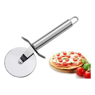 Imagem de Fatiador Cortador de Pizza Circular em Aço Inox Profissional para Cozinha