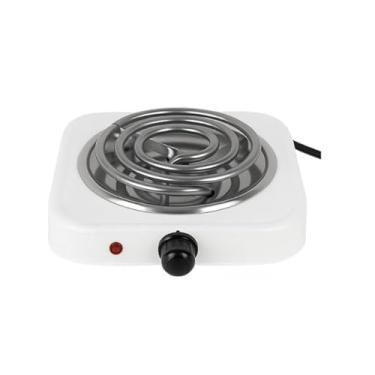 Imagem de Fogão Elétrico Portátil 2 Bocas Por Indução Aquecimento Rápido 110v e 220v(Branco,Fogareiro 1 Boca 127v)