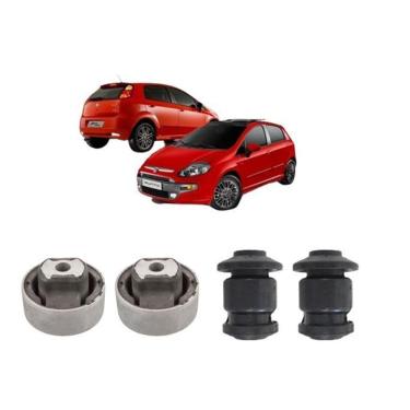 Imagem de Kit 4 Bucha Bandeja Dianteira Fiat Punto 2008 2009 2010 2011