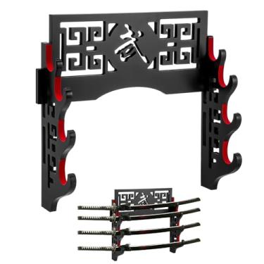 Imagem de JOUTYFOR Suporte De Espada Katana Mount Parede Samurai Display Rack Cabide Presentes Para Natal Coleção Hobby Wakizashi Japonesa Masculina