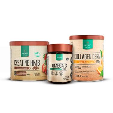 Imagem de Promopack Creatine HMB + Collagen Derm laranja + Ômega 3 200 Promopack Creatine HMB + Collagen Derm laranja + Ômega 3 200