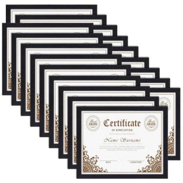 Imagem de Porta-retratos PETAFLOP Bulk 8,5 x 11, conjunto de 18 certificados