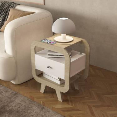 Imagem de Mesa de Apoio 1 Gaveta com USB Théo Artely