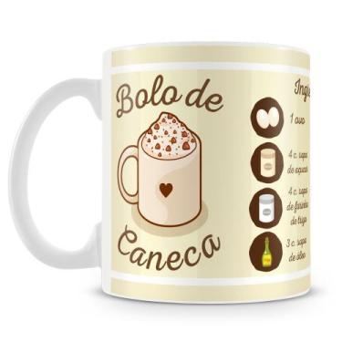 Imagem de Caneca Personalizada Bolo de Caneca - Porcelana Branca - Amo Canecas