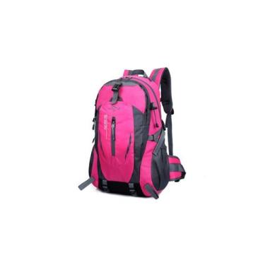 Imagem de Mochila esportiva de trekking 35 litros de nylon impermeável - Lightbe