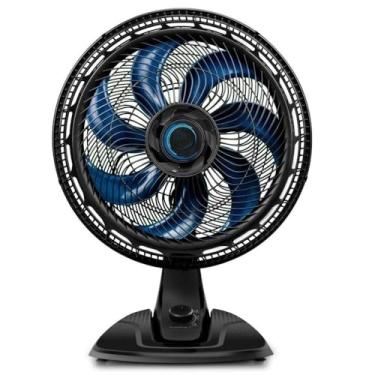 Imagem de Ventilador de Mesa 40cm 7 Pás Preto com Azul 127V(127V)