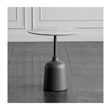Imagem de Mesa central redonda mesa lateral moderna sala de estar sofá pequena mesa de centro escritório mesa de centro de metal mesa de centro quarto mesa de cabeceira mesa de quarto (B)