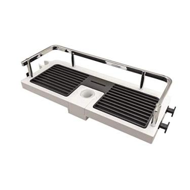 Imagem de 5sssallefaa Suporte de parede de plástico para banheiro, cozinha, chuveiro, saboneteira, suporte de esponja, suporte de vara de elevação
