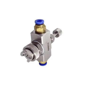 Imagem de XMGKMN Bocal atomizador de aço inoxidável 304 fácil de instalar, remoção de poeira, bocal de atomização de ar de umidificação, bocal duplo de alta e baixa pressão de fluido