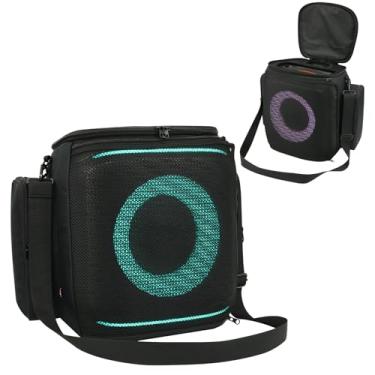 Imagem de TXEsign Bolsa de transporte para alto-falante compatível com JBL PartyBox Encore Essential 2 Party Speaker, capa protetora bolsa de armazenamento de malha com alça de ombro e dois bolsos laterais para