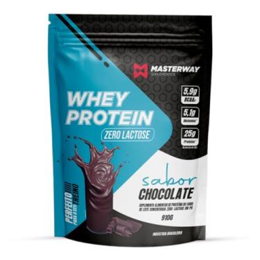 Imagem de Whey Protein ZERO LACTOSE 910g - Masterway Suplementos - Chocolate