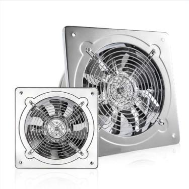 Imagem de Stainless,110V,Exaustor de Cozinha de Parede de 4 Polegadas, Ventilador de Alta Potência de 2800RPM com Válvula Anti-Retorno, Adequado para Cozinha, Garagem e Sala de Fumadores (Baixo Ruído)