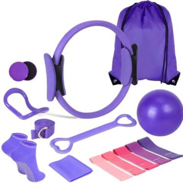 Imagem de Conjunto de anel Pilates roxo