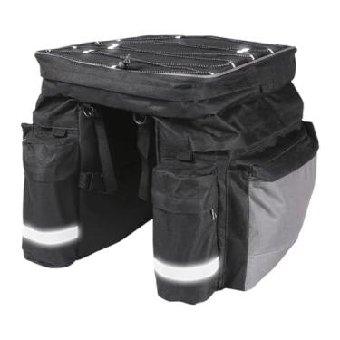 Imagem de predolo Alforje para Bicicleta, Bolsa Traseira para Bicicleta, Bolsa Multifuncional para Bagageiro Traseiro de Bicicleta, Suporte para Compras para Viagens E