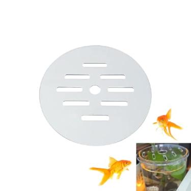 Imagem de LYYZLFLDM 1 peça de capa de aquário de peixe, tampa de cobertura de aquário, tampa de acrílico antisalto, com orifício para evitar que peixes, répteis e tartarugas saltem para fora do aquário
