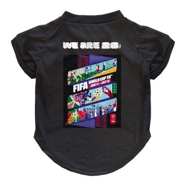Imagem de Littlearth Camiseta para animais de estimação - oficialmente licenciada pela FIFA 2026 Kansas City Edition, preta, pequena