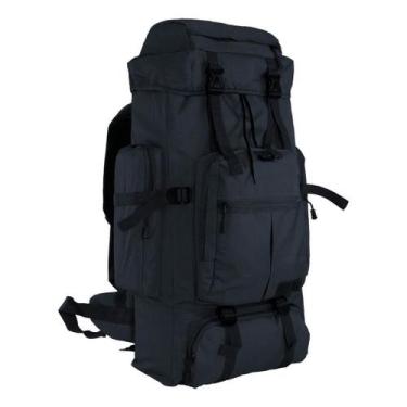 Imagem de Mochila cargueira para viagem camping preto - Versatik