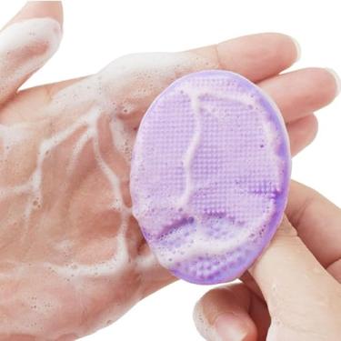 Imagem de Esfoliante facial, escova de limpeza facial de silicone macio, esfoliante facial, cravos, acne, poros, tampa, escova de lavagem facial para limpeza profunda e cuidados com a pele