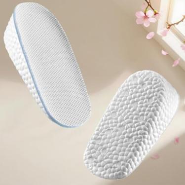 Imagem de 1 par de almofadas de salto para sapatos soltos, protetores para fricção de bolhas e dor no calcanhar, alças antiderrapantes para tornar os sapatos mais apertados, Branco, 1.5cm/0.59 Inch